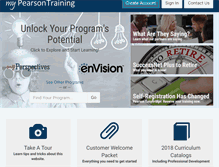 Tablet Screenshot of mypearsontraining.com